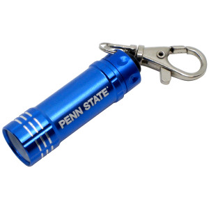 blue flashlight keyring with Penn State on side